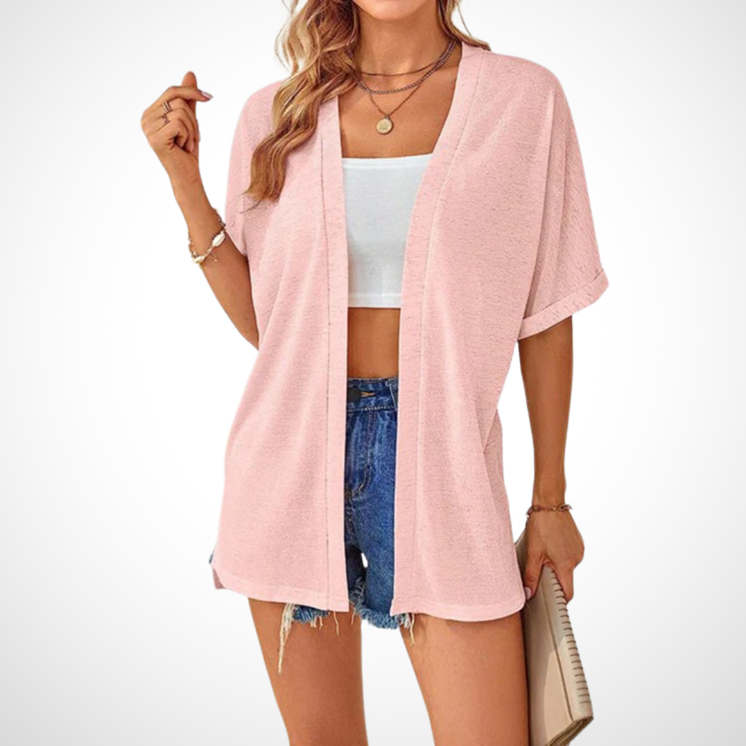 Ruth™ | Elegante cardigan fluido a maniche corte — 9