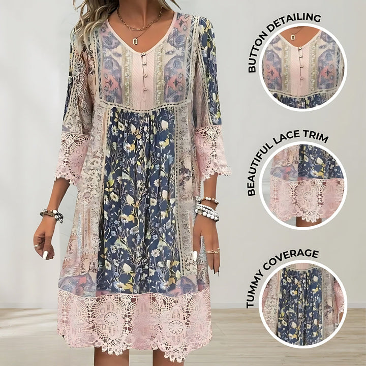 Naya | Abito midi boho fluido e raffinato