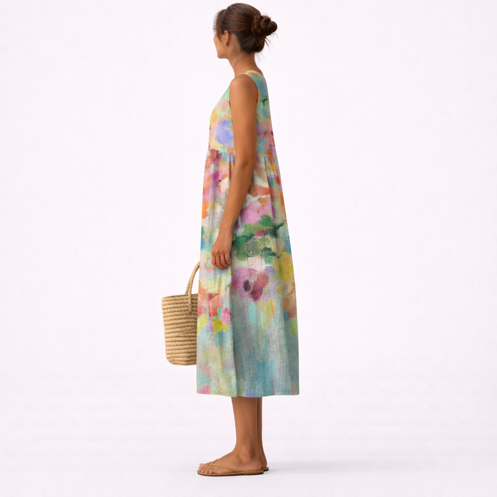 Carla™ | Elegante abito midi multicolore – vista 3