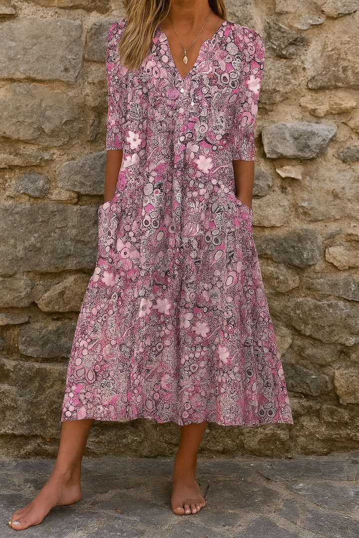 Harlow | Abito elegante con scollo a V