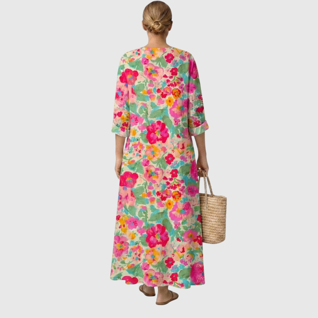 Rosa™ | Elegante abito floreale – vista 3
