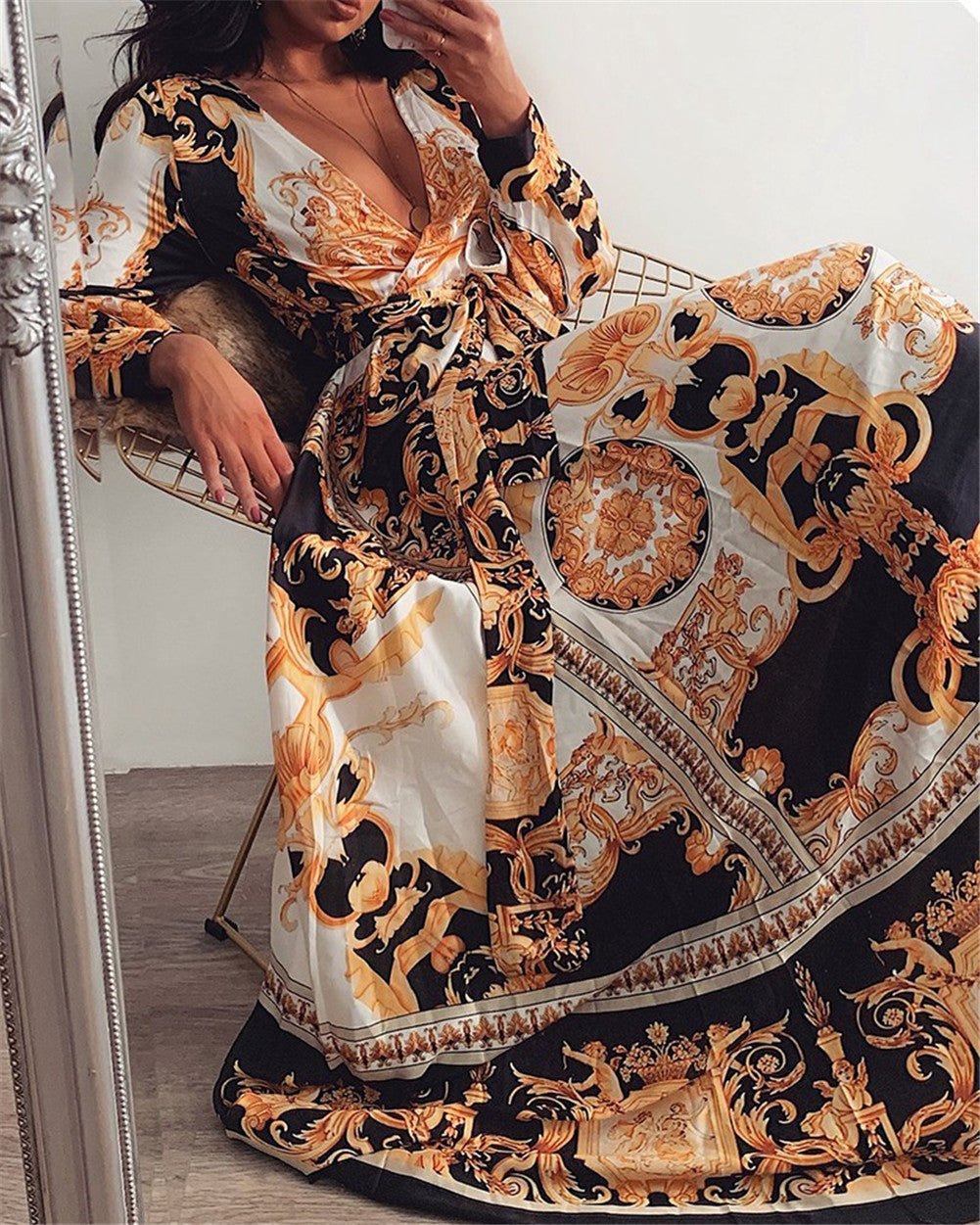 Faye | Abito boho stampato