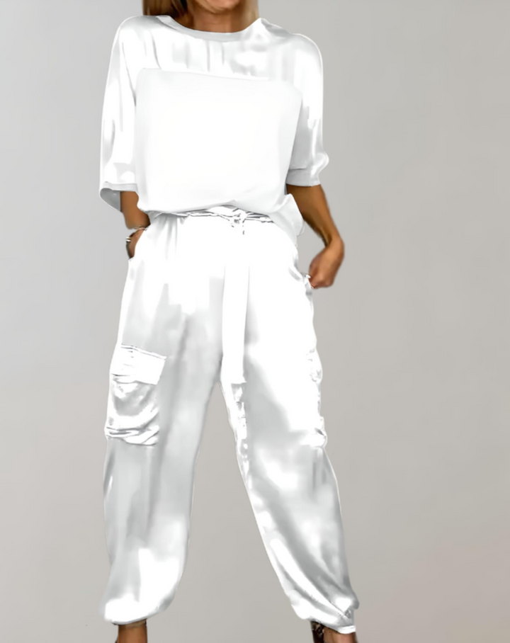 Finley | Completo lounge cargo in seta