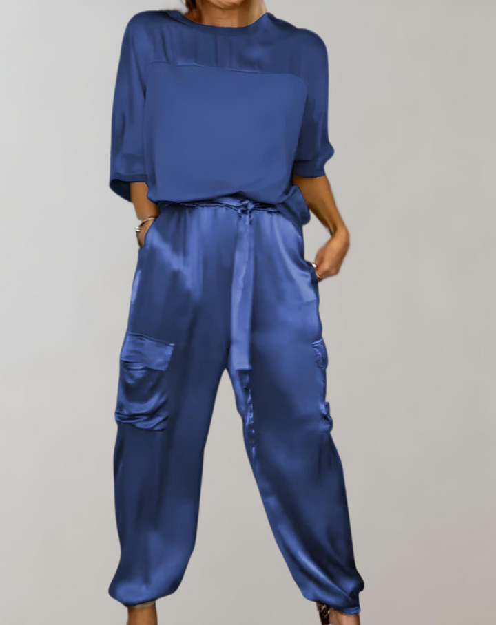 Finley | Completo lounge cargo in seta