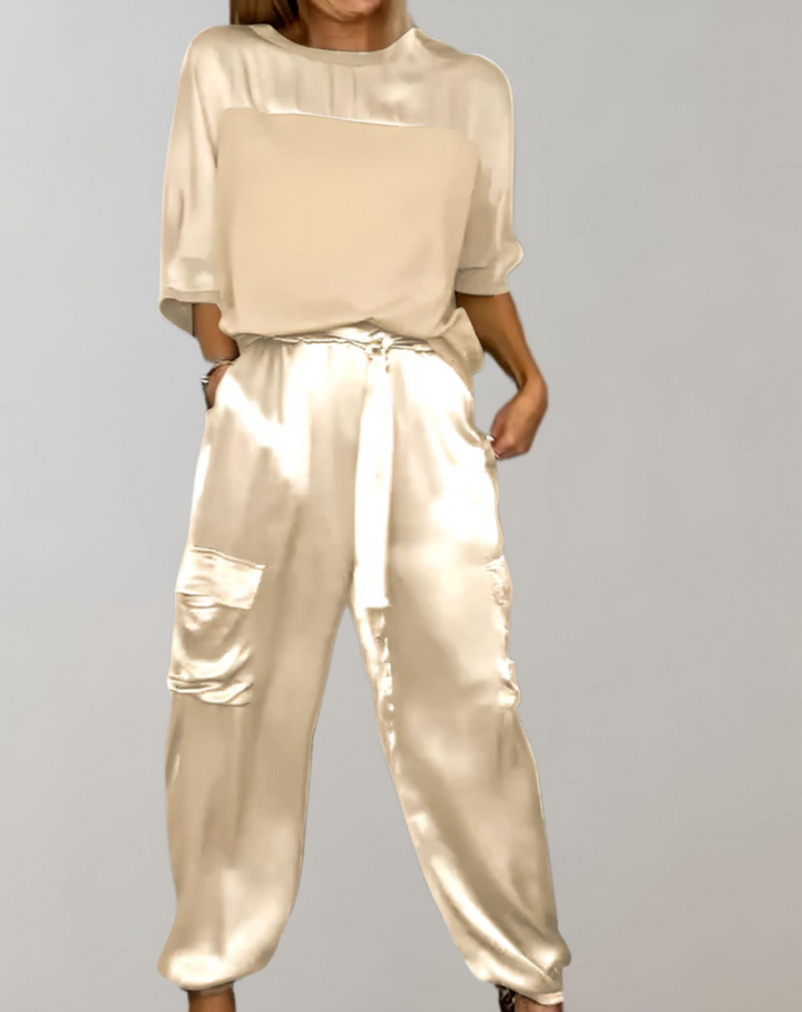 Finley | Completo lounge cargo in seta
