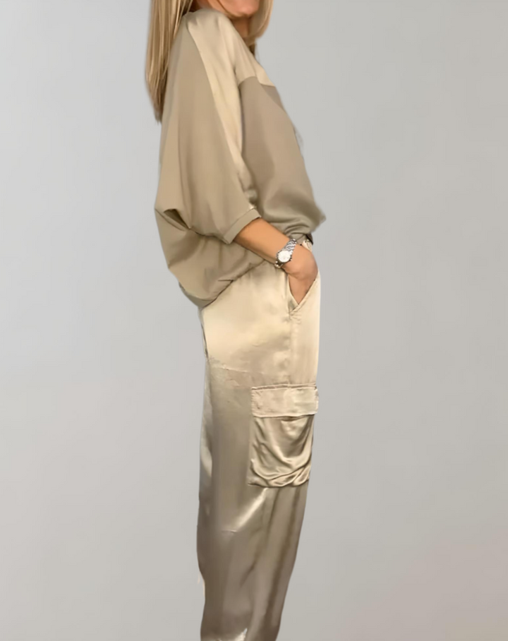 Finley | Completo lounge cargo in seta