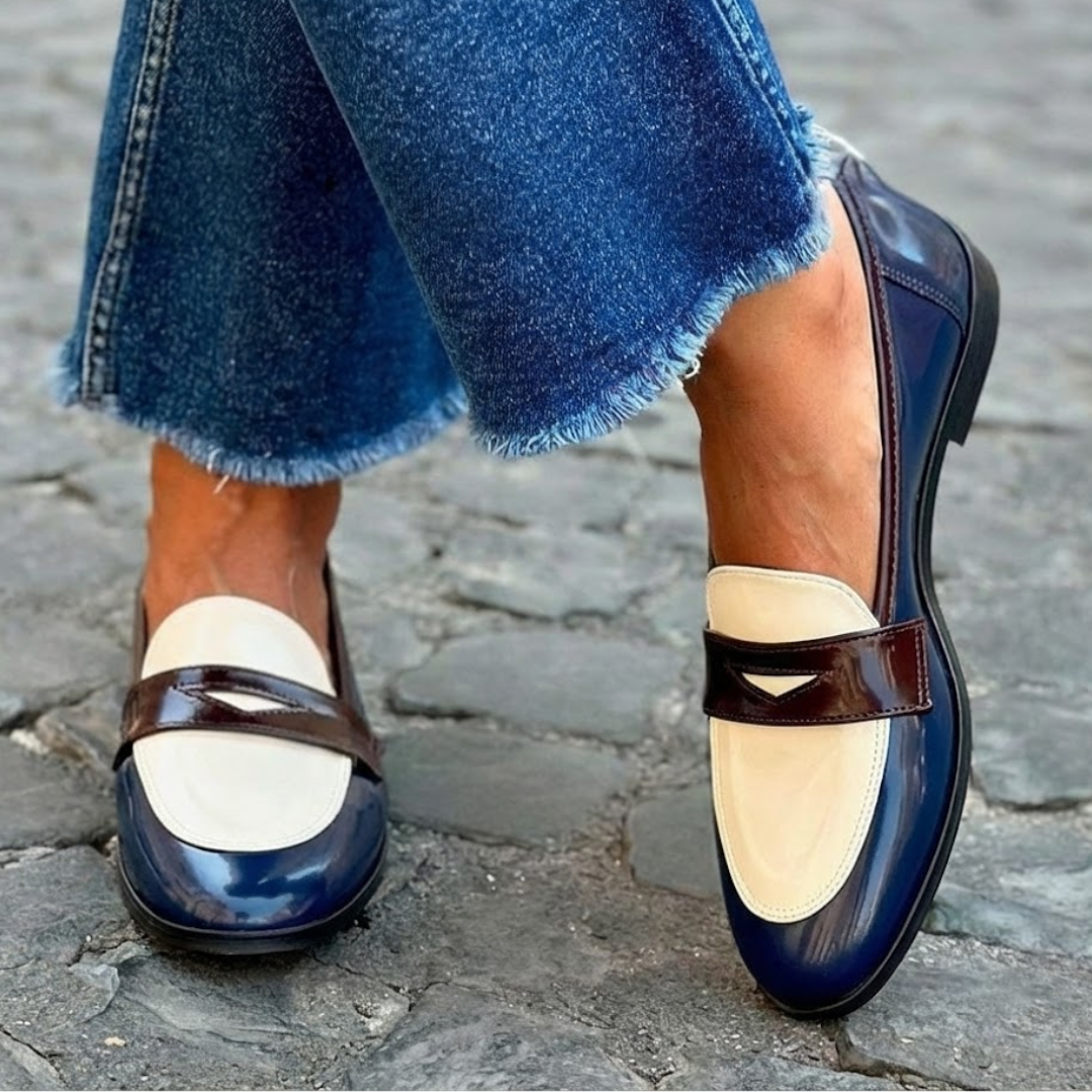 Claudia™ | Mocassini a contrasto