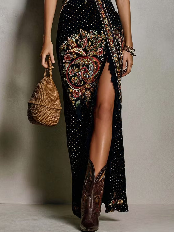 Abito Maxi Boho con Profondo Scollo a V – Chiara Rossetti (3)