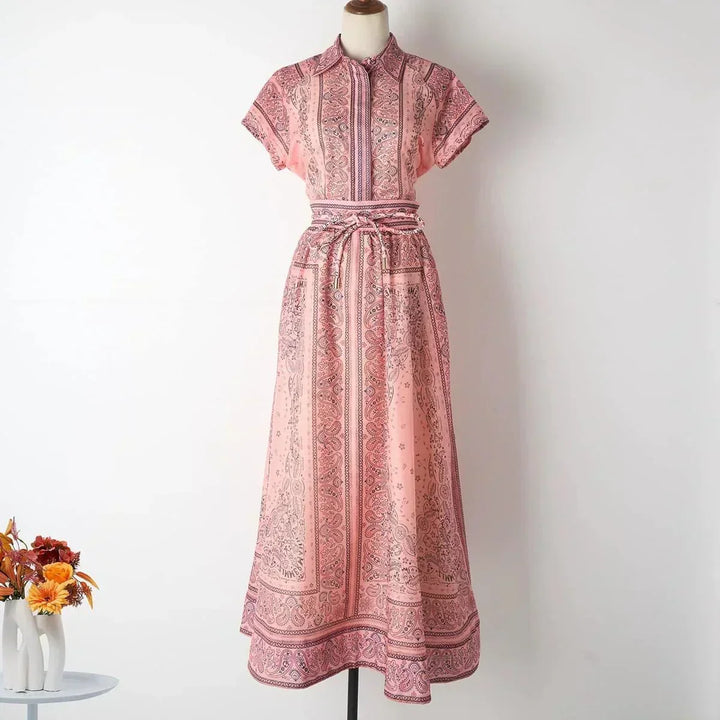 Adele | Completo boho stampato a due pezzi