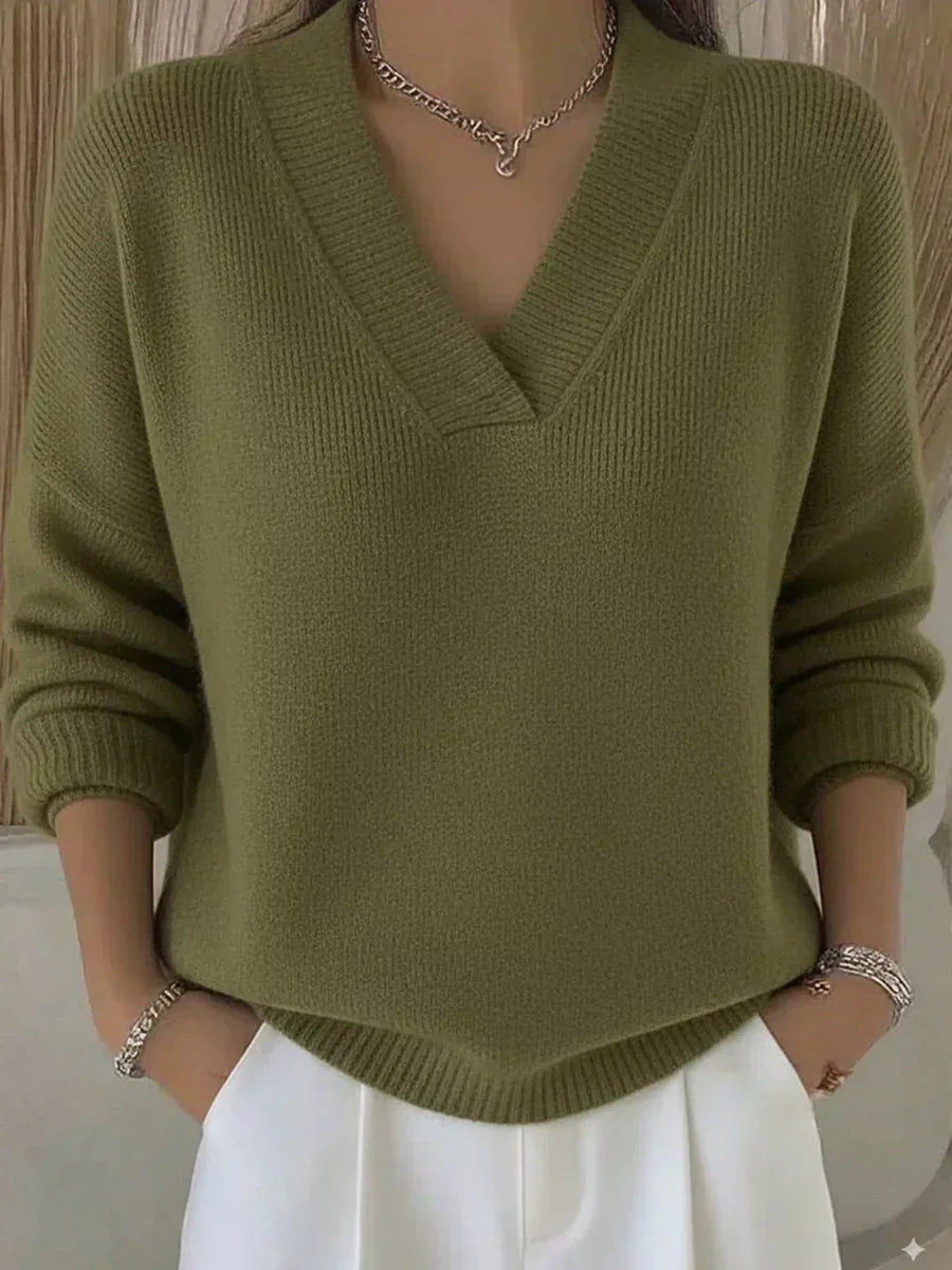 Vivelle™ | Maglione comodo con scollo a V — 3