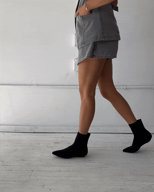 Stivali in maglia in nero — 6