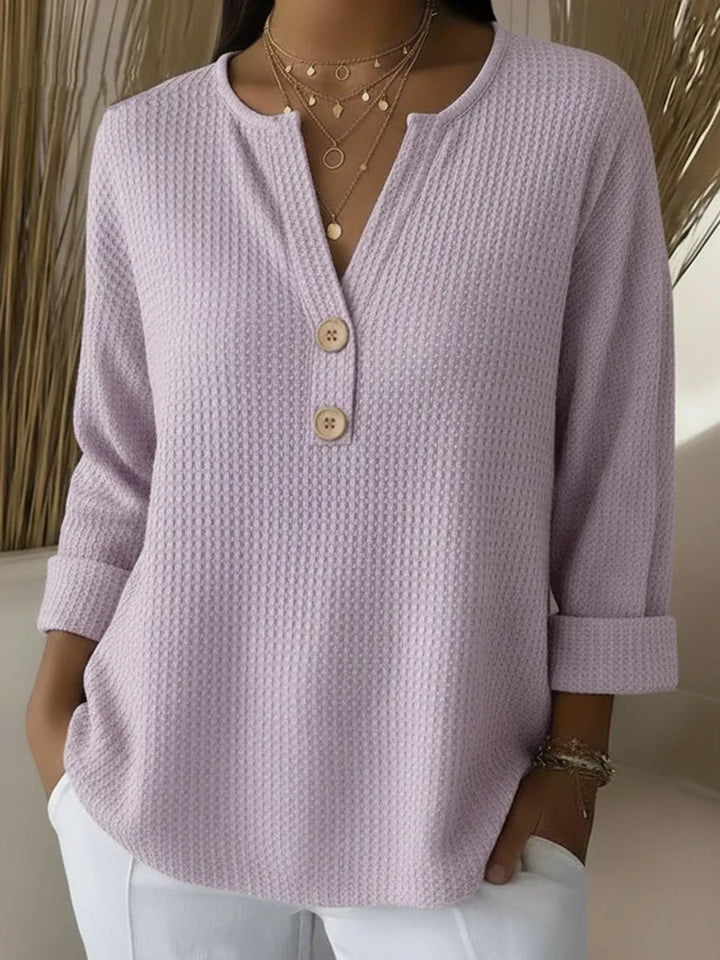Lucinda™ | Parte superiore con bottoni Henley — 1