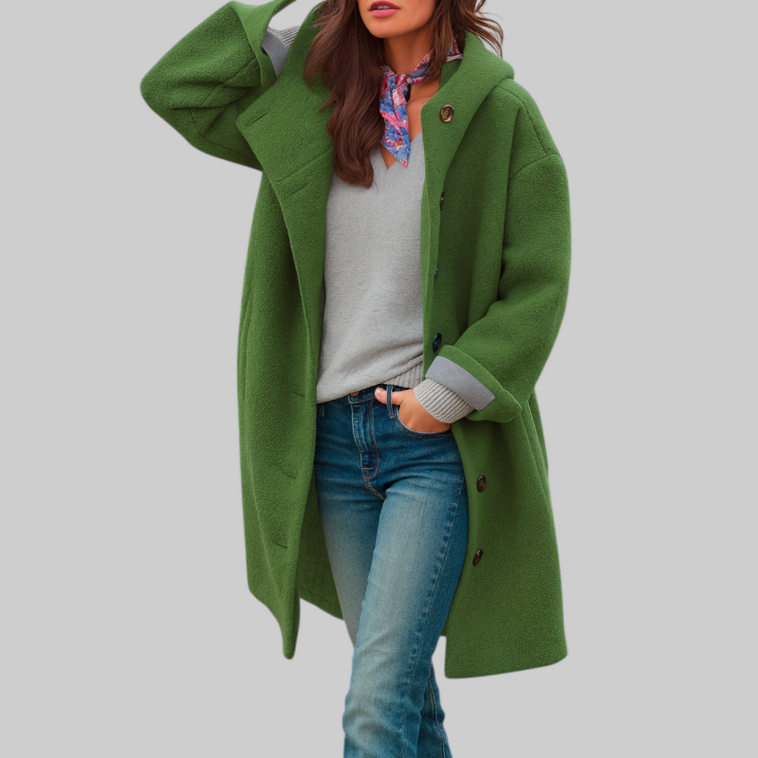Freja | Cappotto quotidiano confortevole di media lunghezza