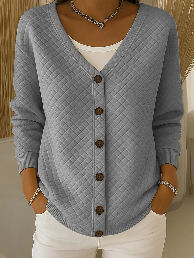 Laverne™ | Cardigan trapuntato con bottoni sul davanti — 5