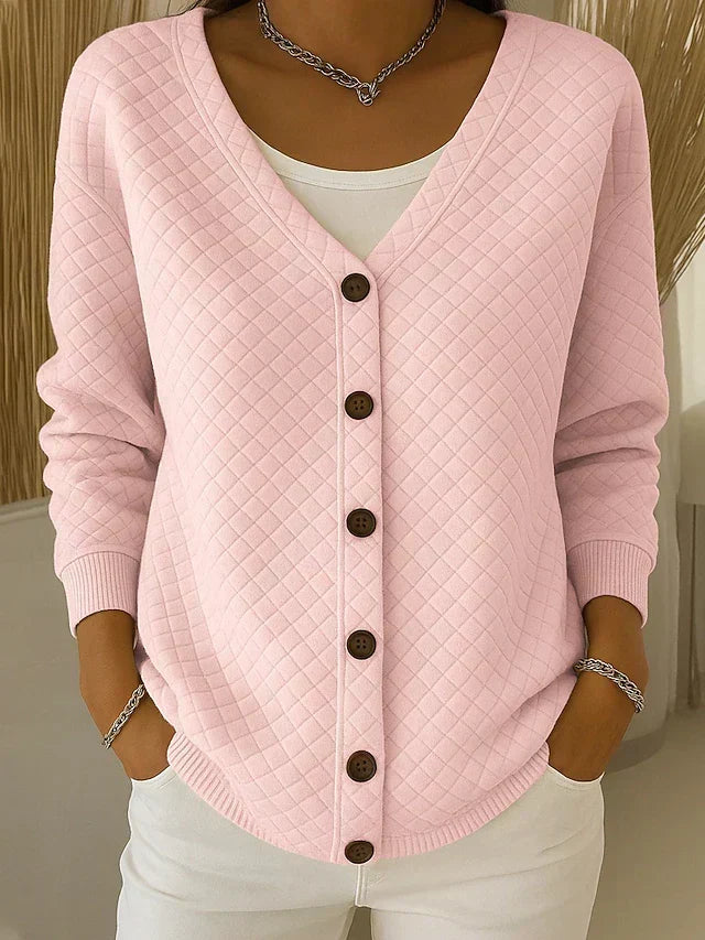 Laverne™ | Cardigan trapuntato con bottoni sul davanti — 1