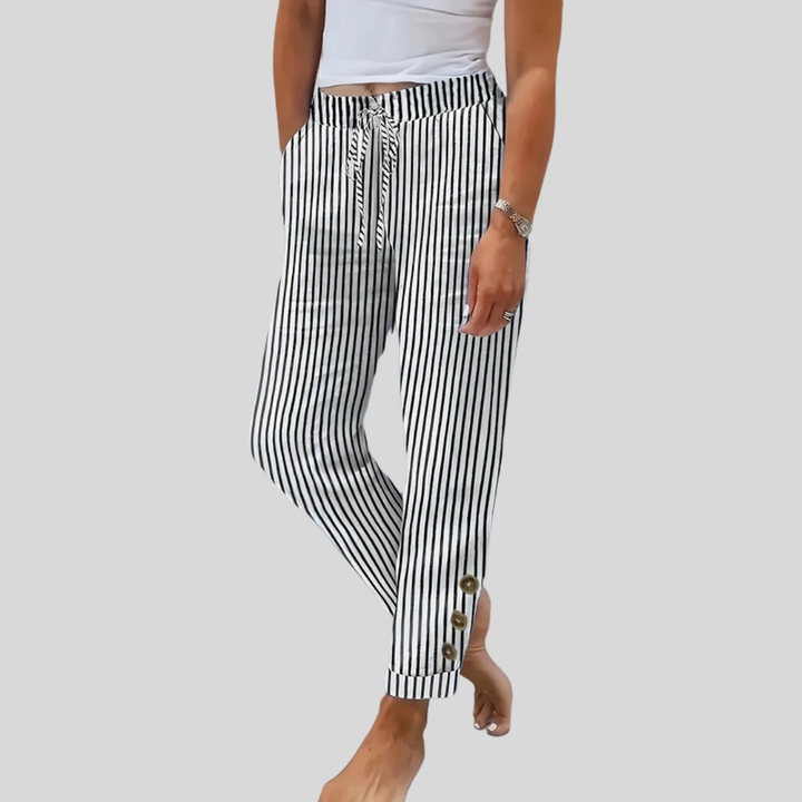 Raquelle | Pantaloni a righe dalla linea rilassata