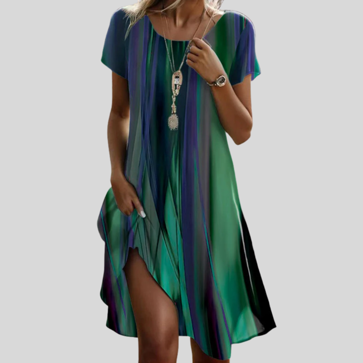 Genna | Abito boho sfumato dalla linea rilassata
