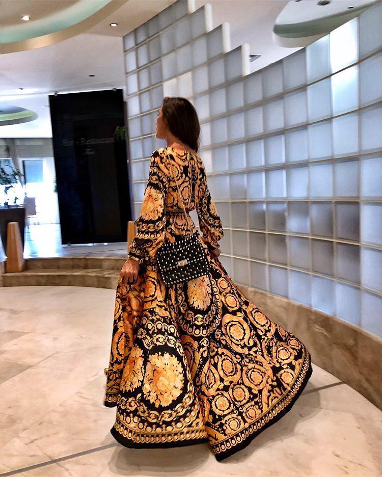 Faye | Abito boho stampato