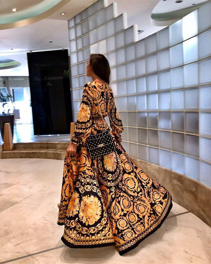 Faye | Abito boho stampato