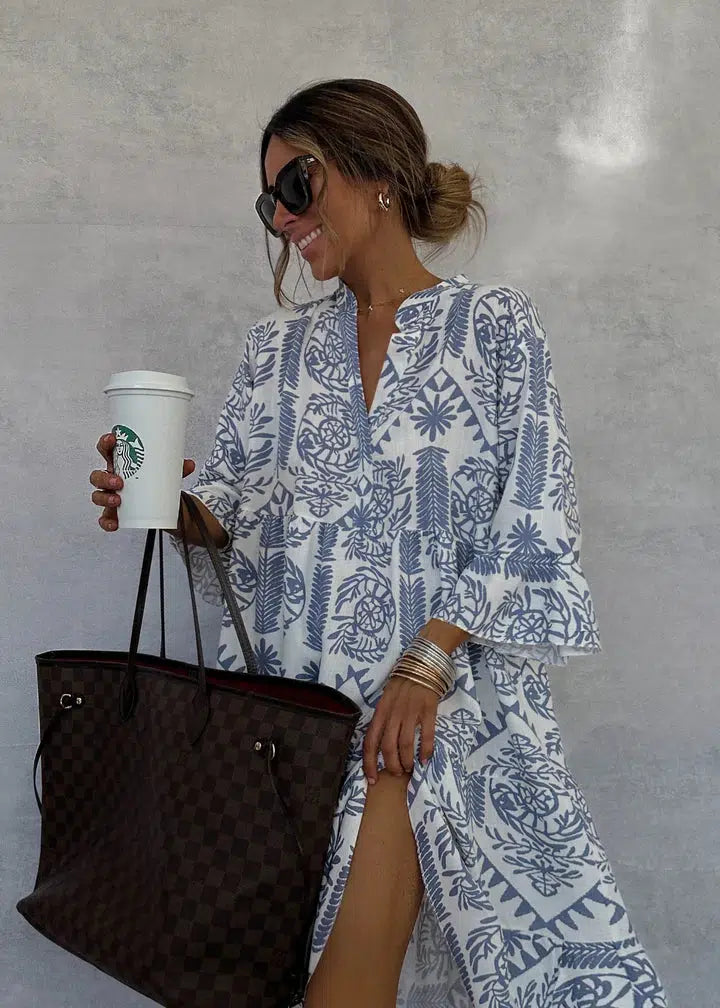 Fiorelia | Abito tunica boho dalla linea rilassata