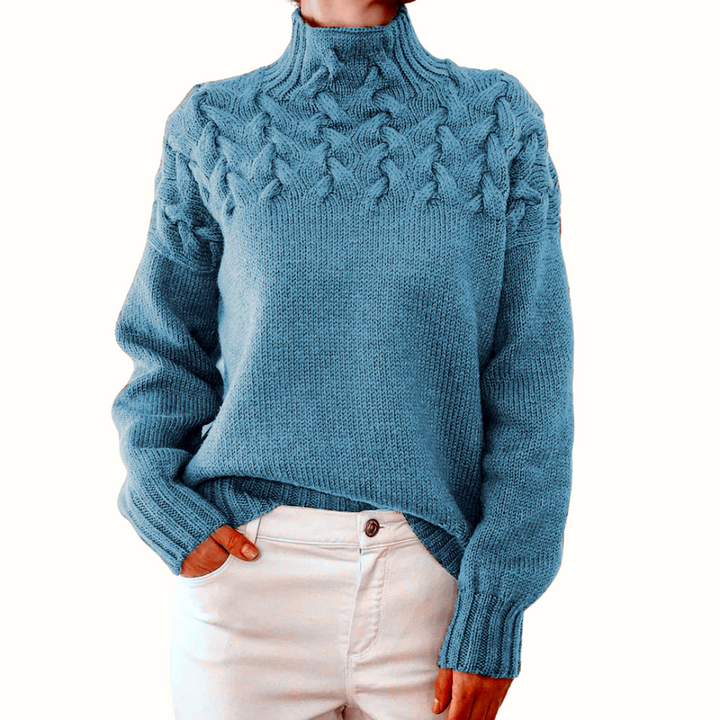 Elena | Caldo dolcevita lavorato a maglia — 1