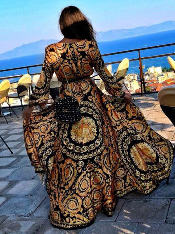 Faye | Abito boho stampato