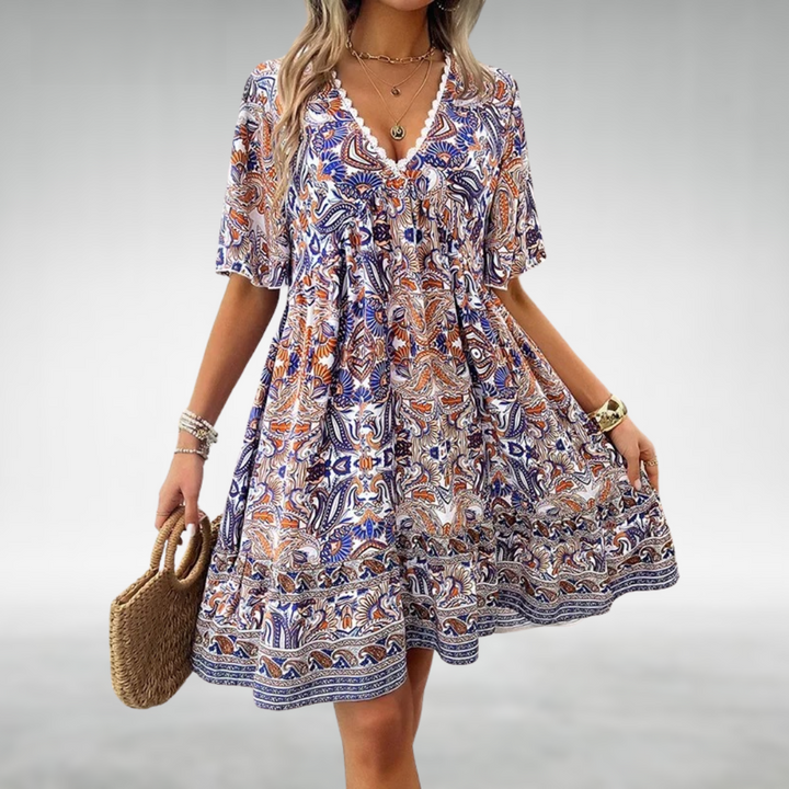 Quinley | Abito boho dalla linea svasata