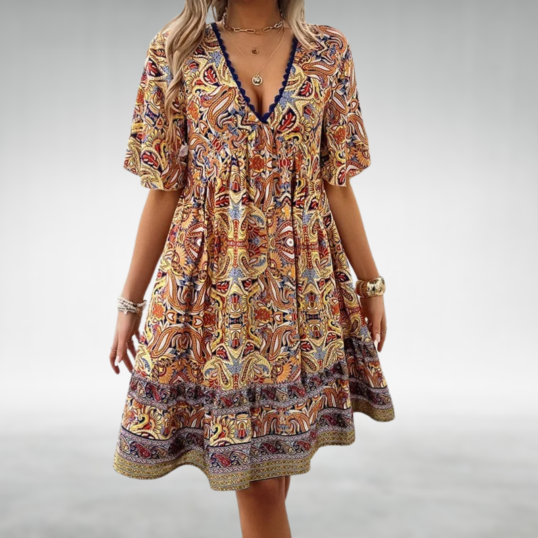 Quinley | Abito boho dalla linea svasata