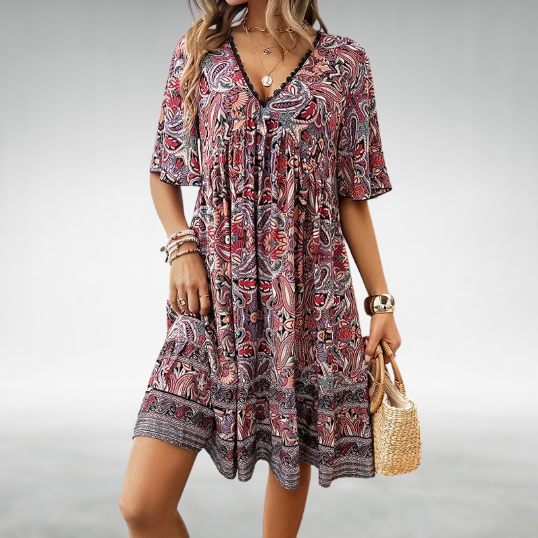 Quinley | Abito boho dalla linea svasata