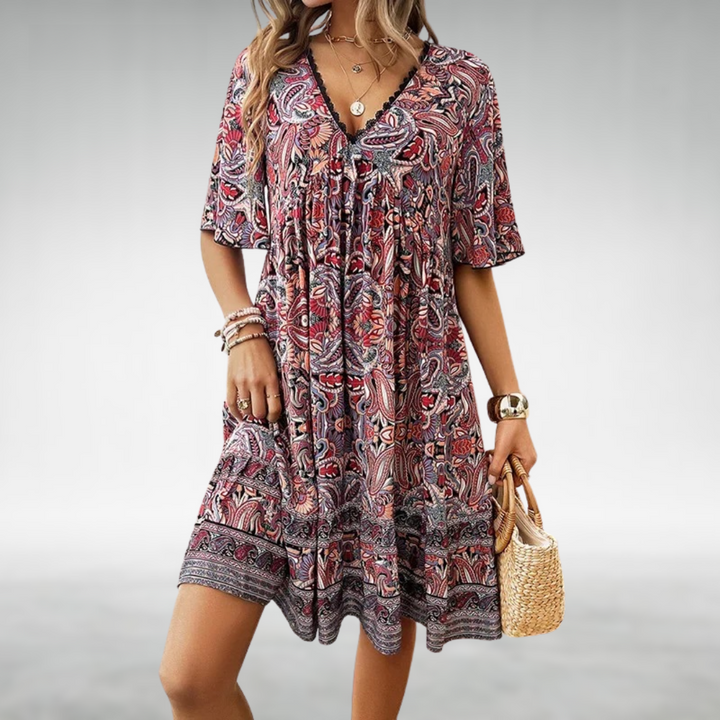 Quinley | Abito boho dalla linea svasata