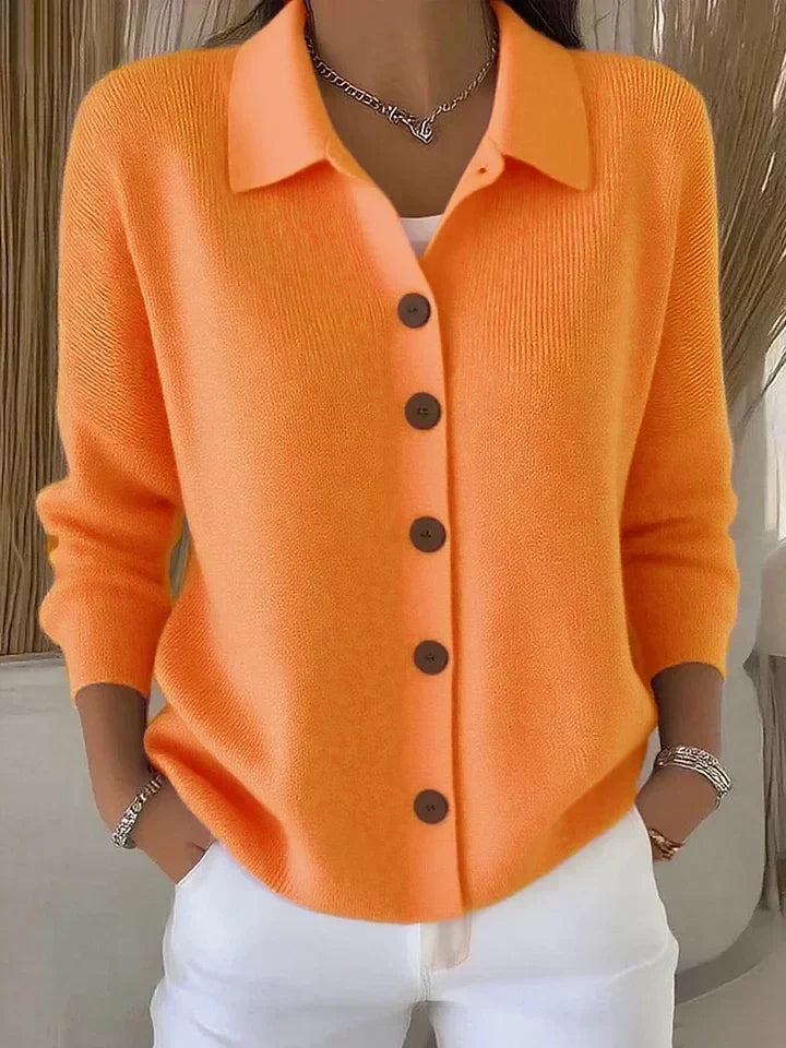 Josephine™ | Cardigan con colletto con bottoni sul davanti — 5