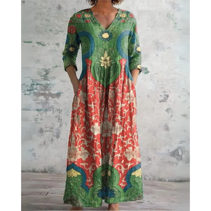 Eleanor | Abito lungo vintage a fiori