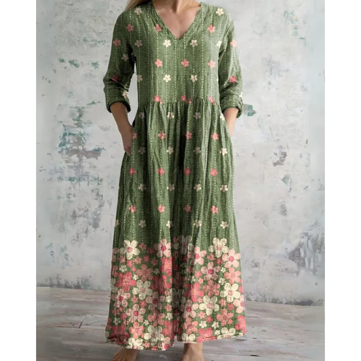 Eleanor | Abito lungo vintage a fiori