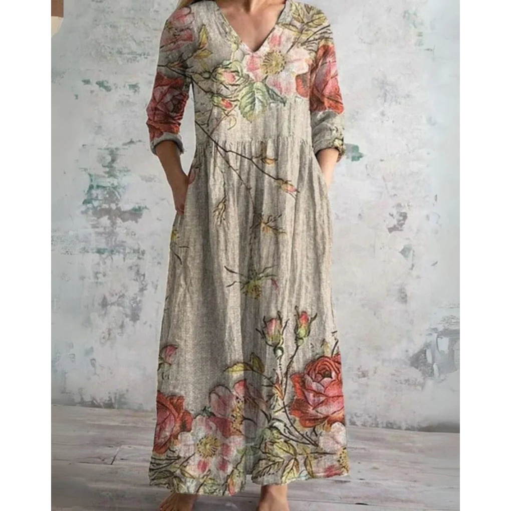 Eleanor | Abito lungo vintage a fiori