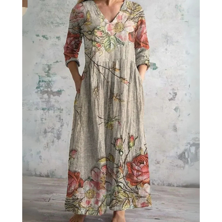Eleanor | Abito lungo vintage a fiori