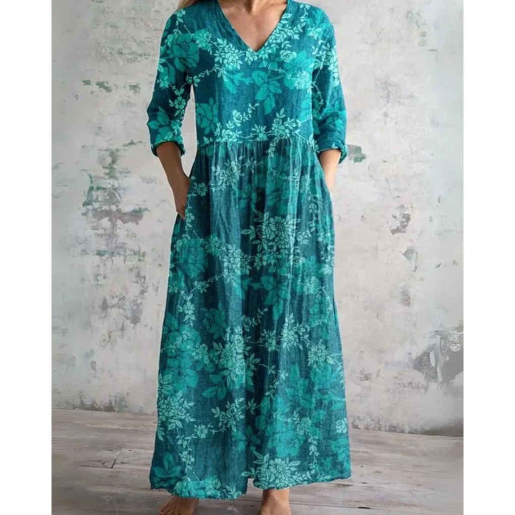 Eleanor | Abito lungo vintage a fiori