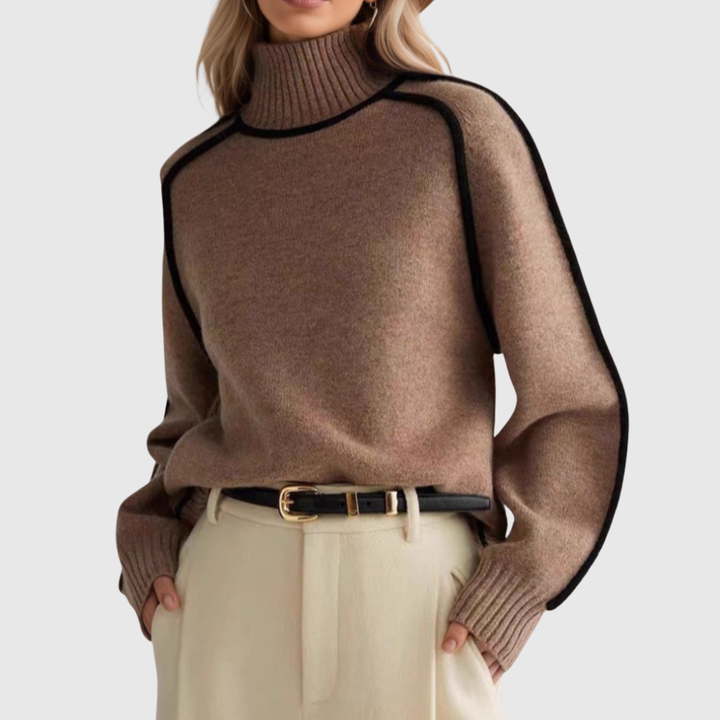 Donna | Maglione elegante a collo alto