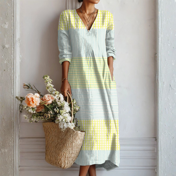 Olivia™ | Abito in lino dall’eleganza naturale – vista 1