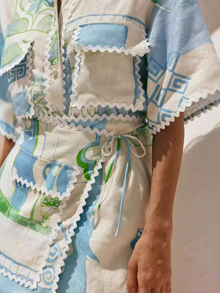 Solene | Completo chic patchwork