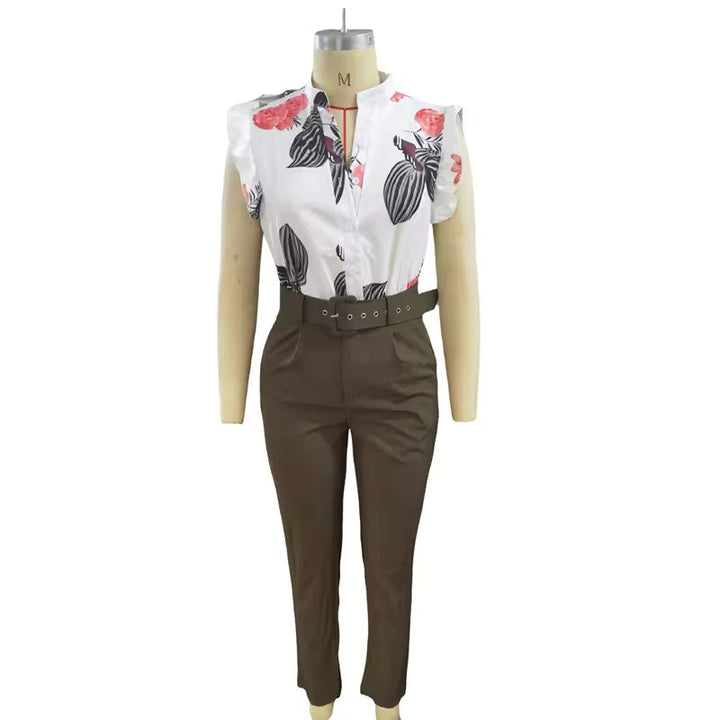 Florabel | Completo elegante con maniche a volant