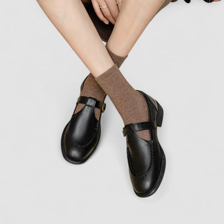Zhelynne | Scarpe Mary Jane ortopediche con punta quadrata