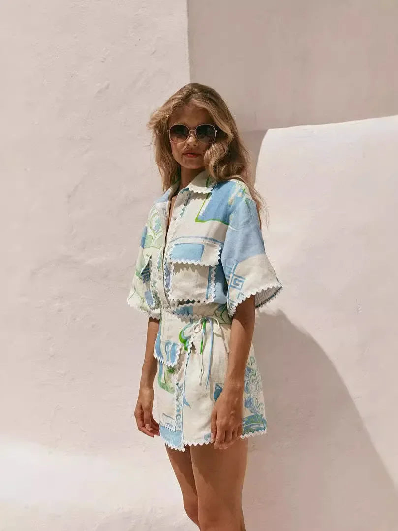 Solene | Completo chic patchwork