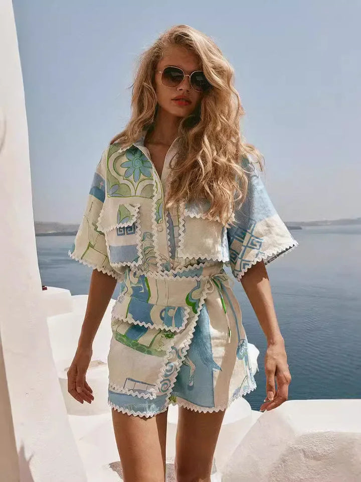 Solene | Completo chic patchwork