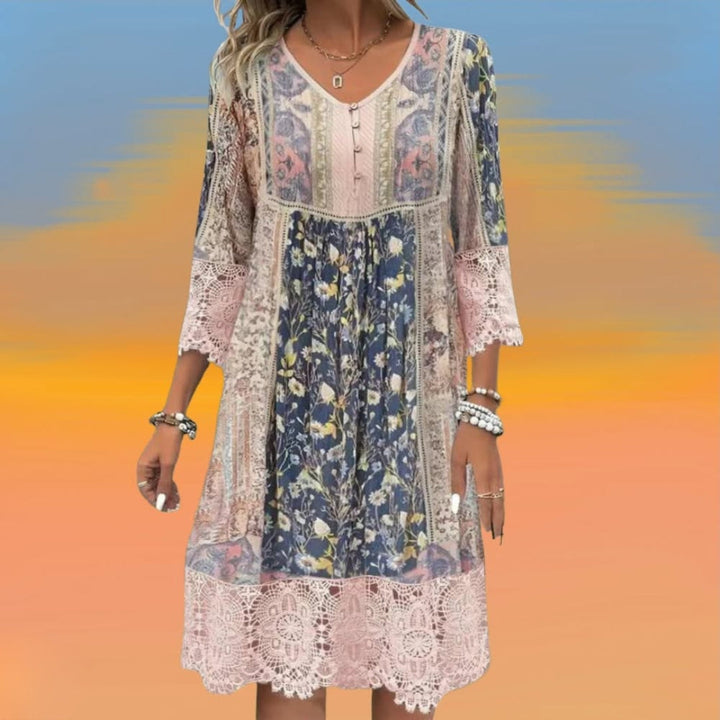 Naya | Abito midi boho fluido e raffinato