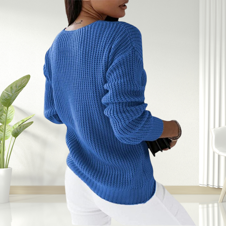 Oriana | Comodo maglione con scollo a V — 8
