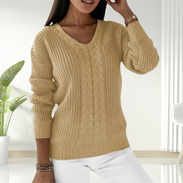 Oriana | Comodo maglione con scollo a V — 3