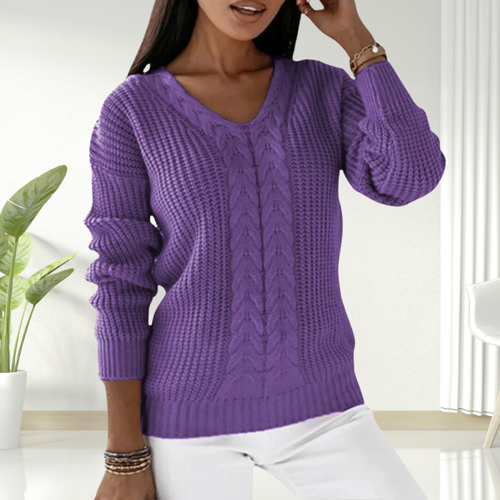 Oriana | Comodo maglione con scollo a V — 6