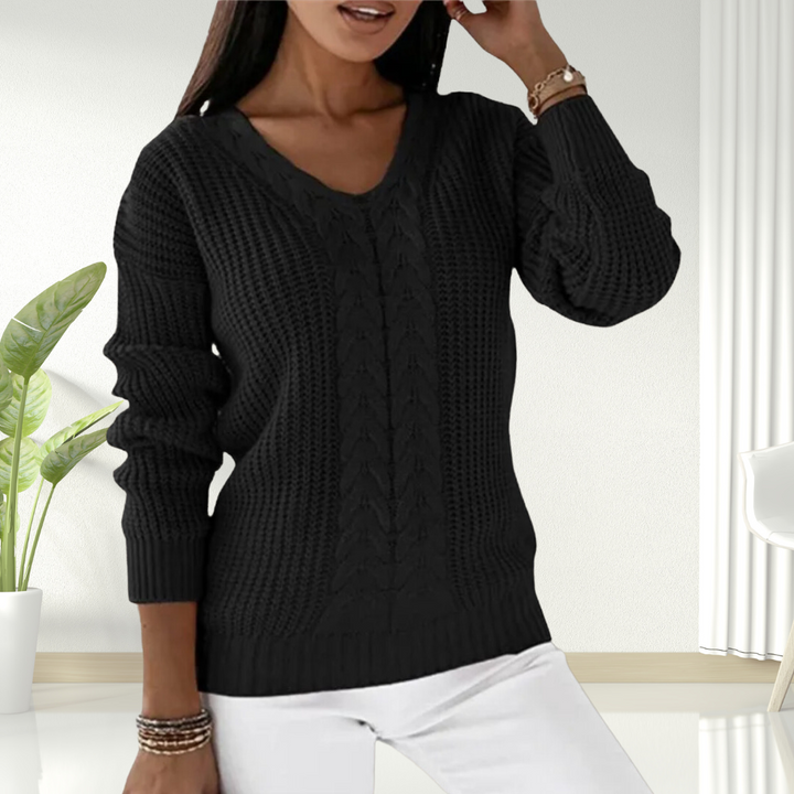 Oriana | Comodo maglione con scollo a V — 5