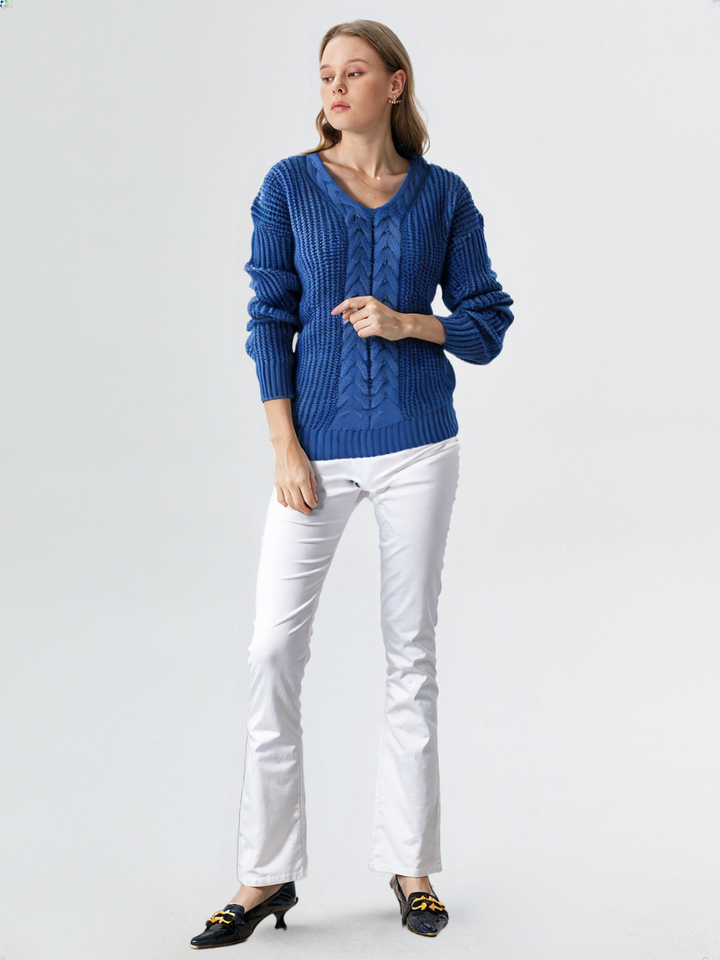Oriana | Comodo maglione con scollo a V — 19