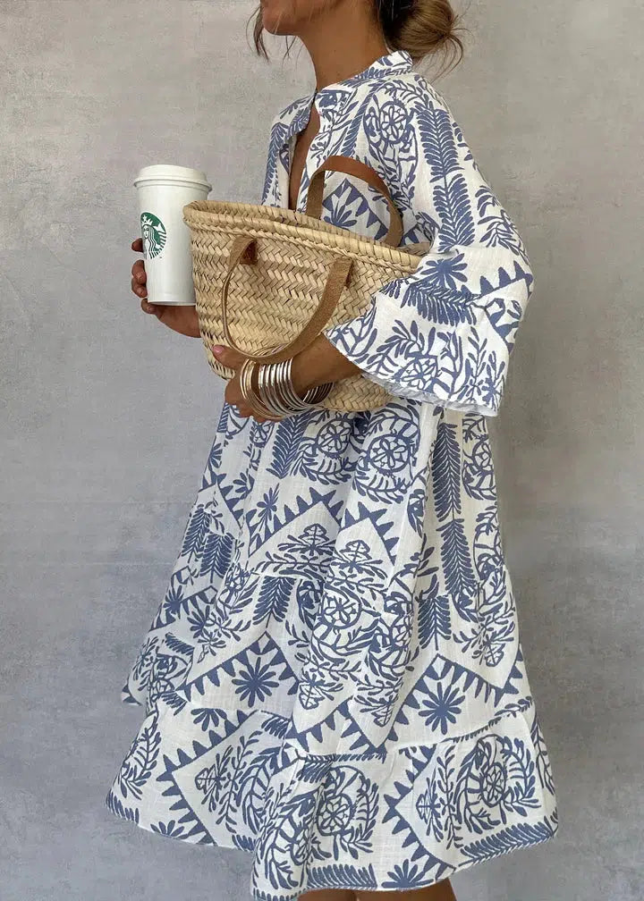 Fiorelia | Abito tunica boho dalla linea rilassata